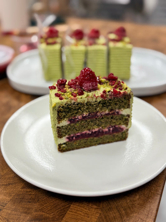 Pistachio Raspberry Cake