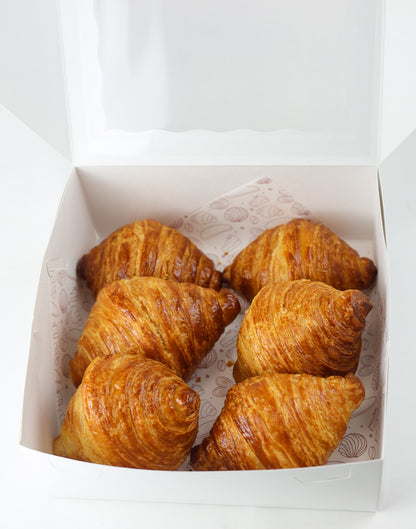 Close up of butter croissant available at Shelíss Bakeshop
