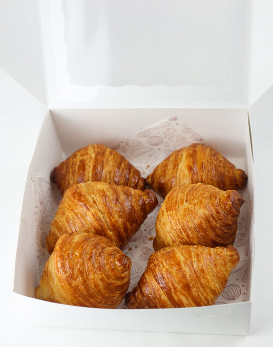 Close up of butter croissant available at Shelíss Bakeshop
