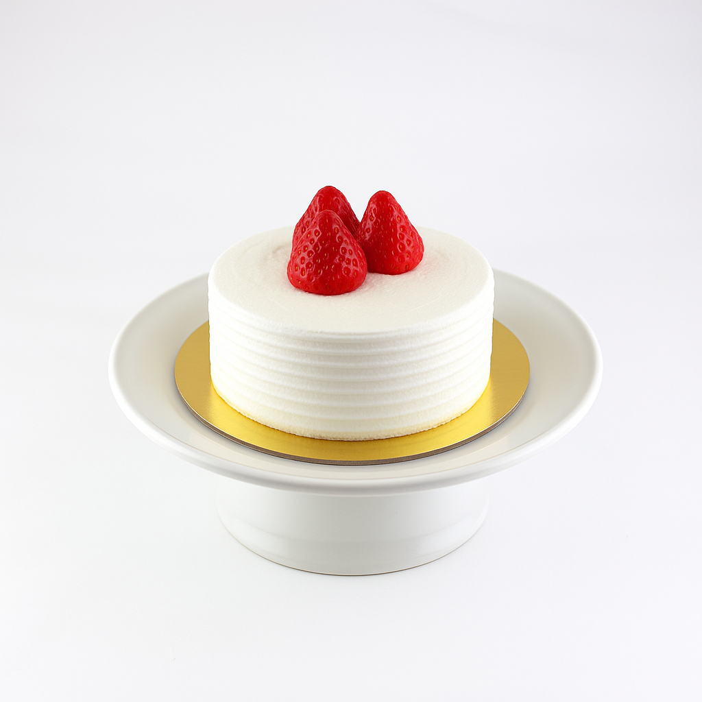 Strawberry tres leches cake with fresh strawberry filling and chantilly cream topping.